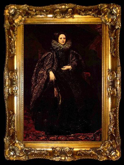 framed  Dyck, Anthony van Portrat der Marchesa Balbi, ta009-2